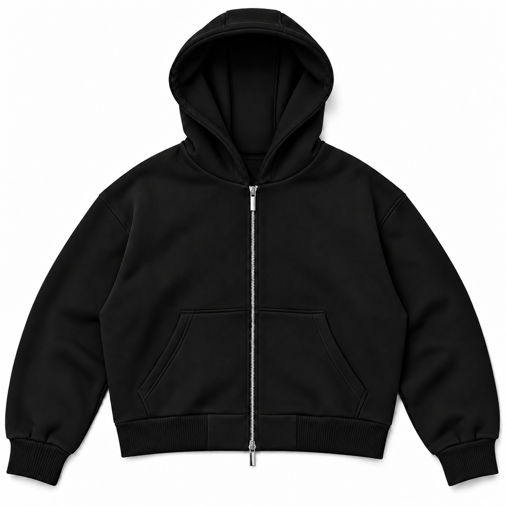 HAVEN Boxy Two-Way Zip Hoodie