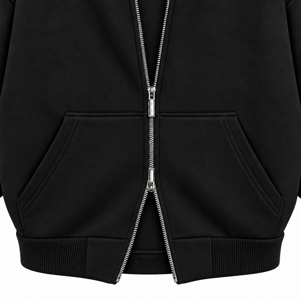 HAVEN Boxy Two-Way Zip Hoodie