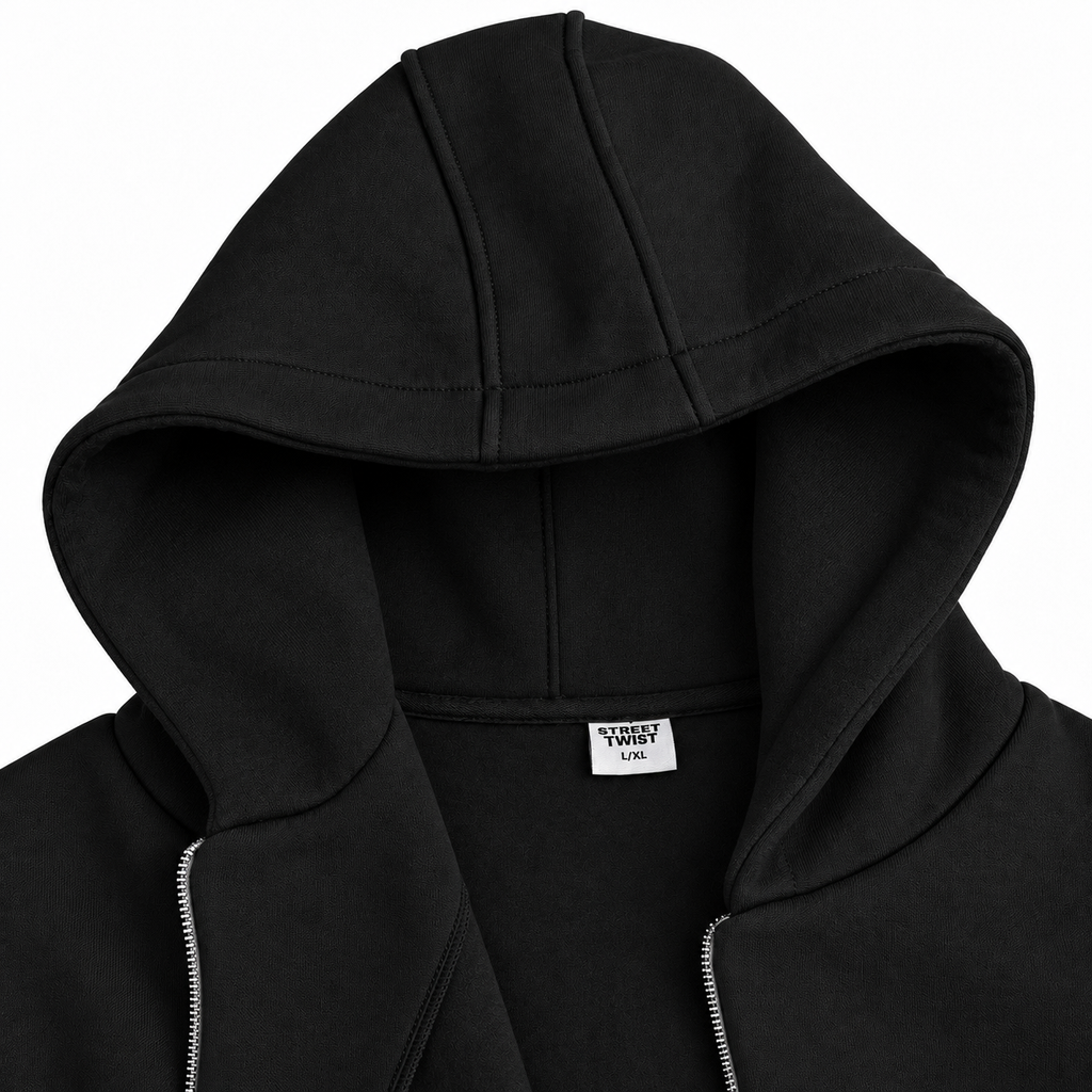 HAVEN Boxy Two-Way Zip Hoodie