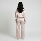 Satin track suit