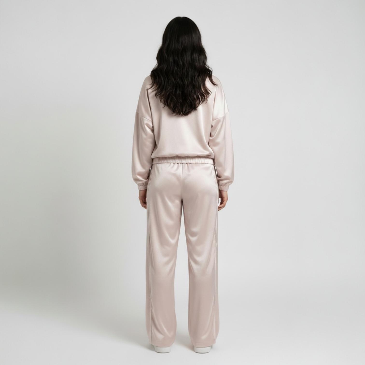Satin track suit