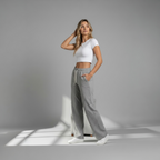 Grey Wide-leg Sweatpants