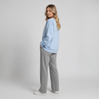Ribbed Shoulder Oversized Sweatshirt