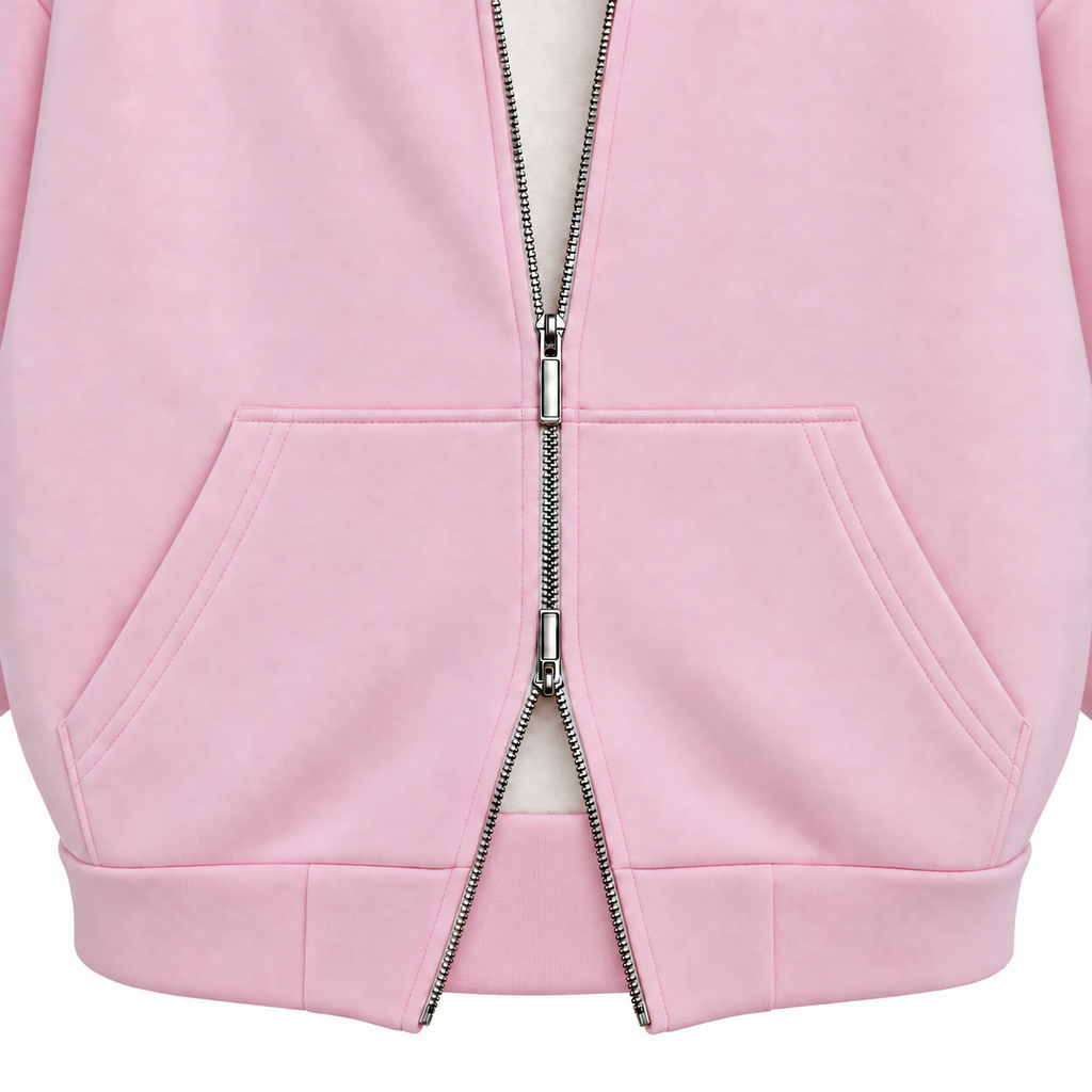 HAVEN Boxy Two-Way Zip Hoodie
