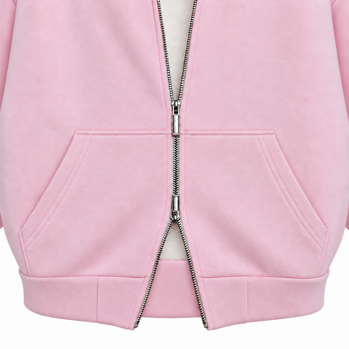 HAVEN Boxy Two-Way Zip Hoodie