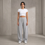 Grey Balloon-fit Sweatpants