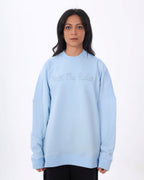 Ribbed shoulder sweatshirt