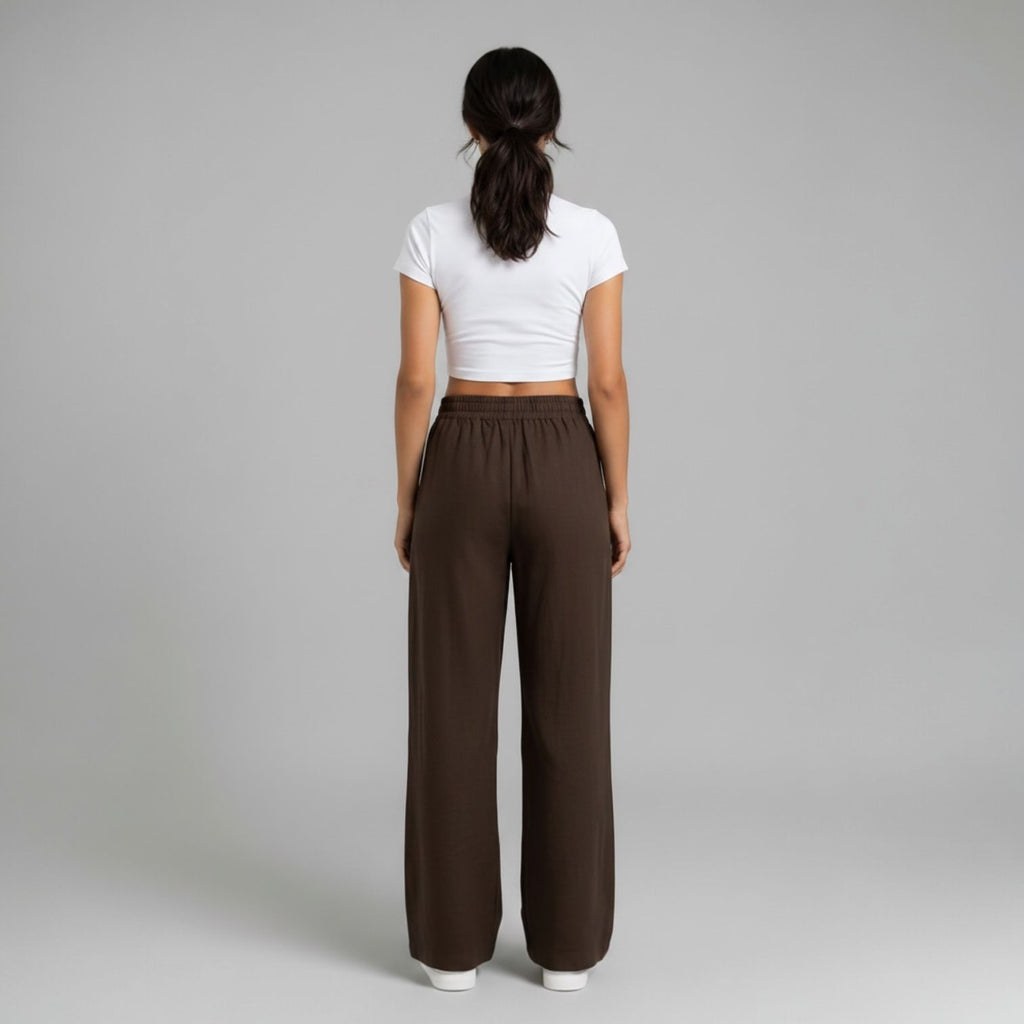 Brown Lenin Pants