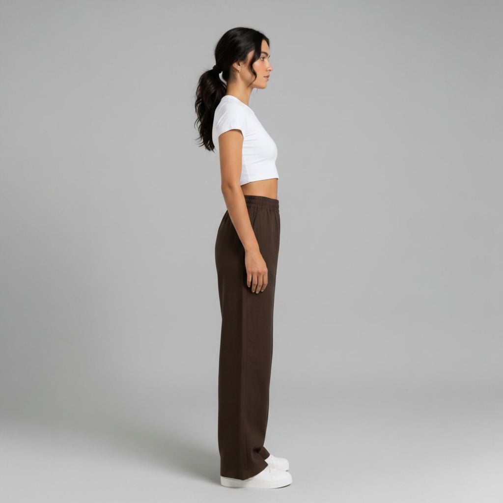 Brown Lenin Pants