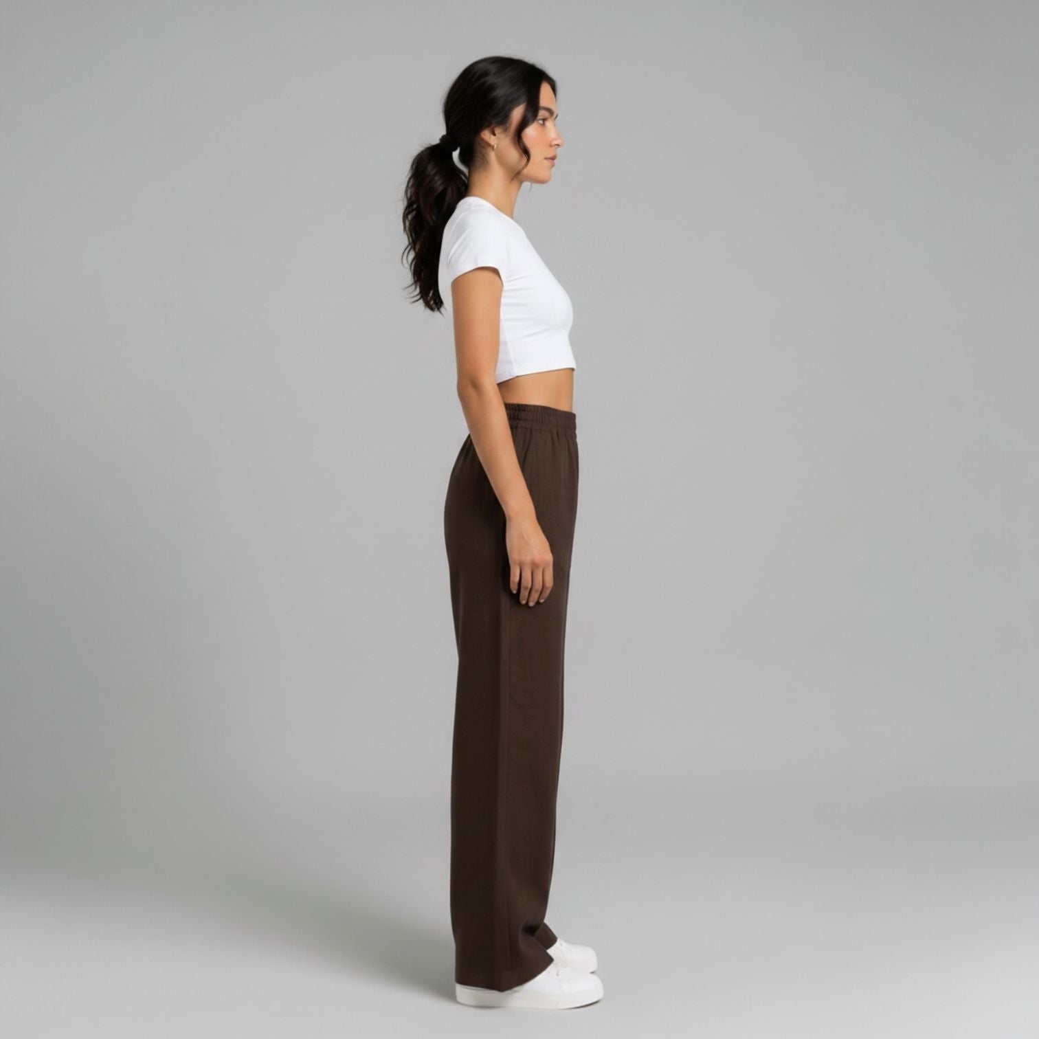 Brown Lenin Pants